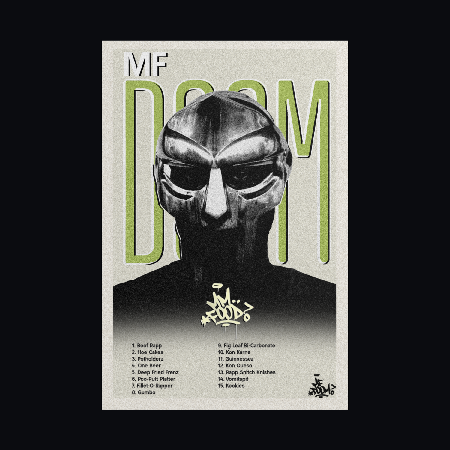 MF DOOM poster from our artists collection