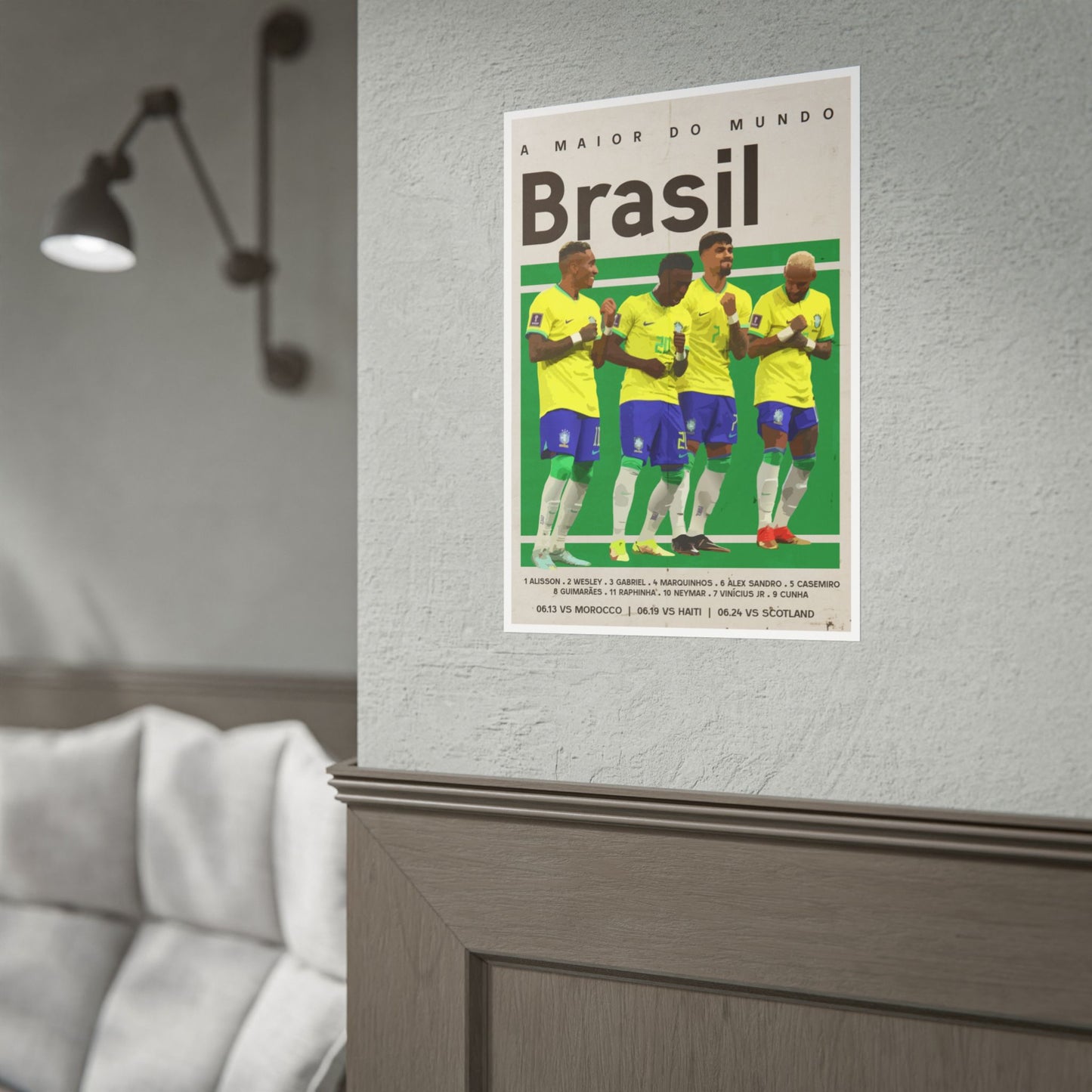 Brasil Football Poster