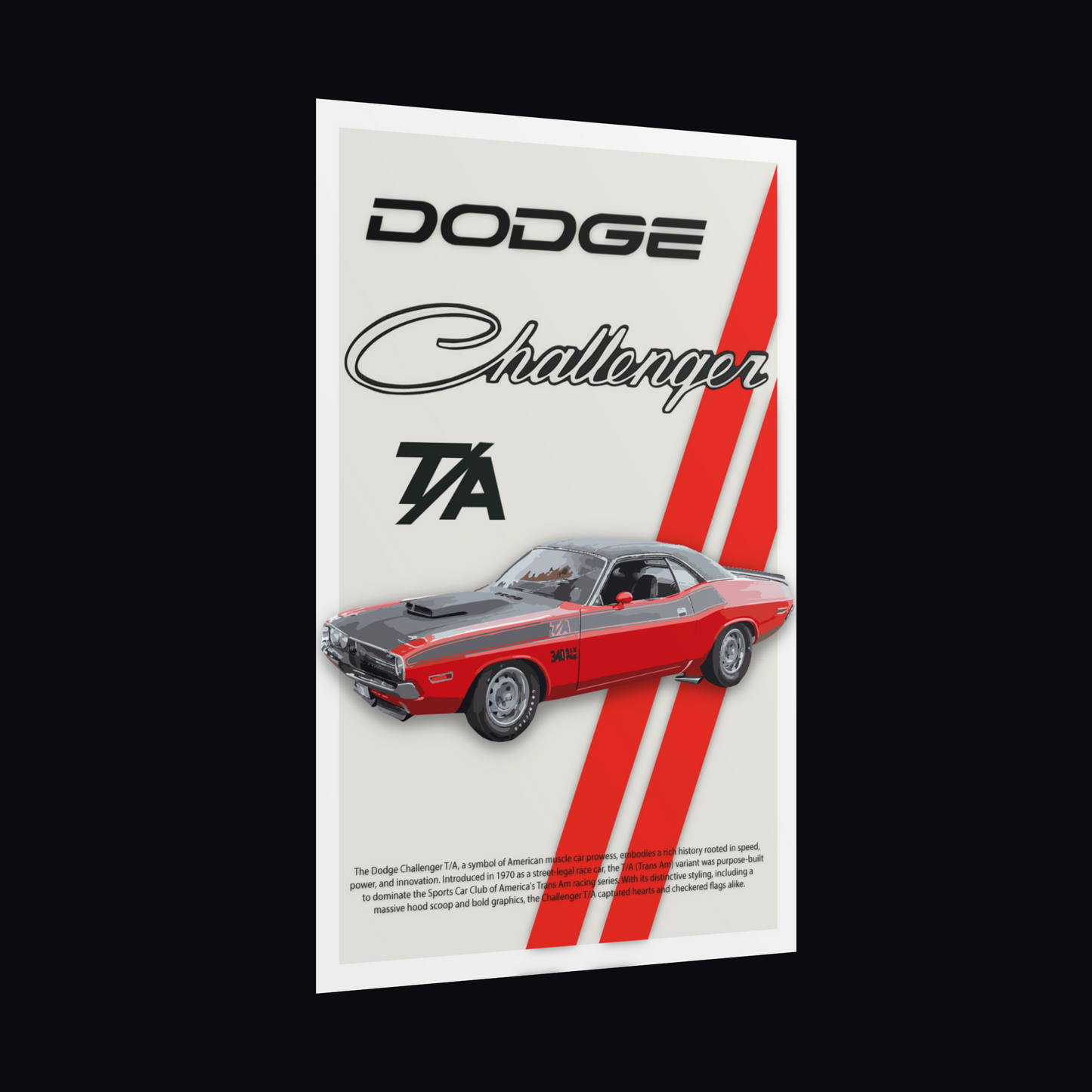 Dodge Challenger T/A Poster