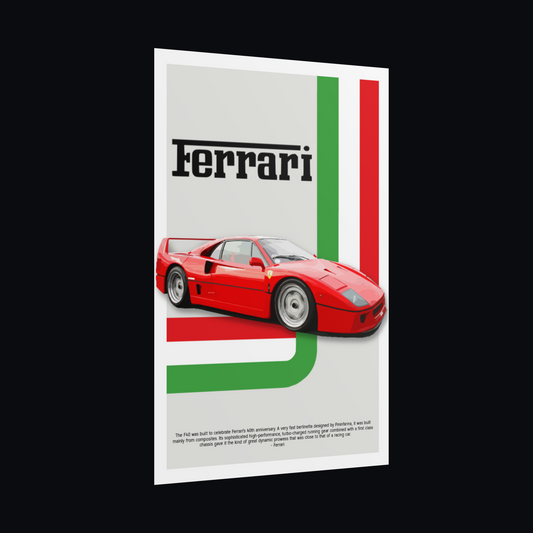 Ferrari F40 Poster