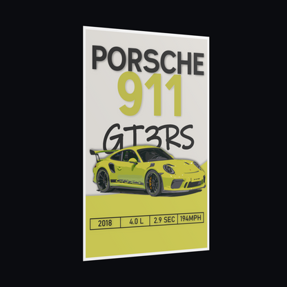 Porsche 911 GT3RS Poster