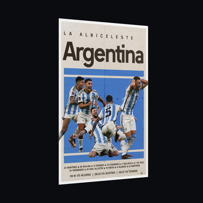 Argentina Football Poster