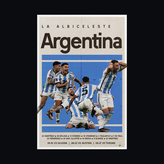 Argentina Football Poster
