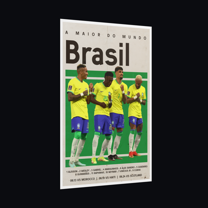 Brasil Football Poster