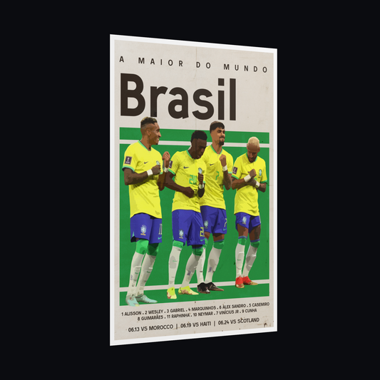 Brasil Football Poster