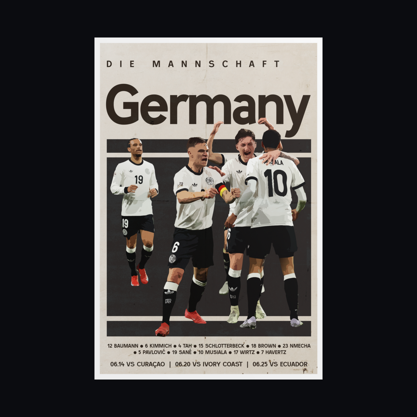 Germany Football Poster