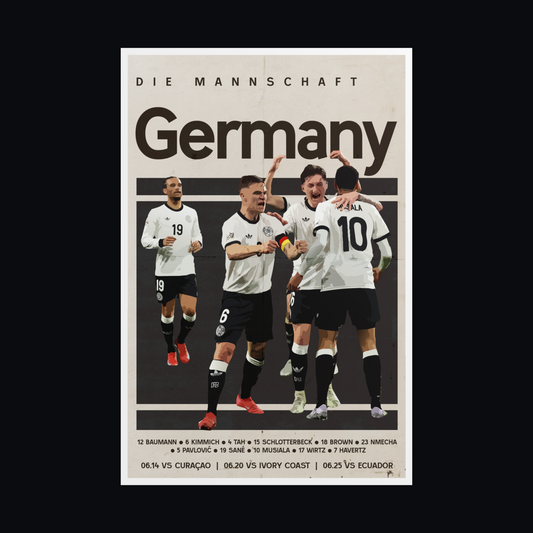 Germany Football Poster