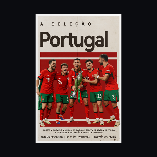 Portugal Football Poster